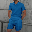Style- Men's Co Ord Set Polo Shirt & Shorts 9