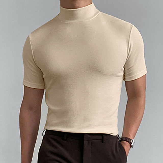 Variant image for MetroWear™ - Soft Cotton T-Shirt with Turtleneck Design-36