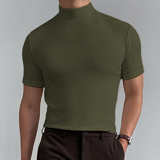 Variant image for MetroWear™ - Soft Cotton T-Shirt with Turtleneck Design-24