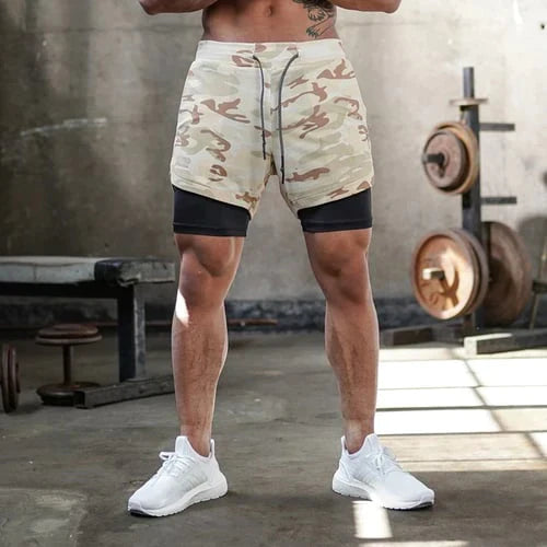 Variant image for FitPro - Men's Gym Shorts with Double Layer Design-11