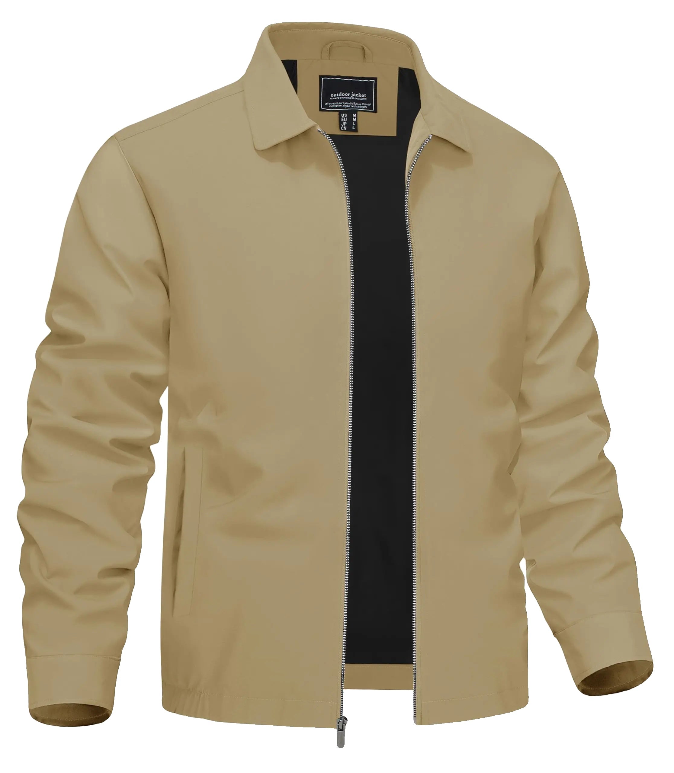 Variant image for Urban Voyager - Men's Lightweight Bomber Jacket with Zipper Pockets-48