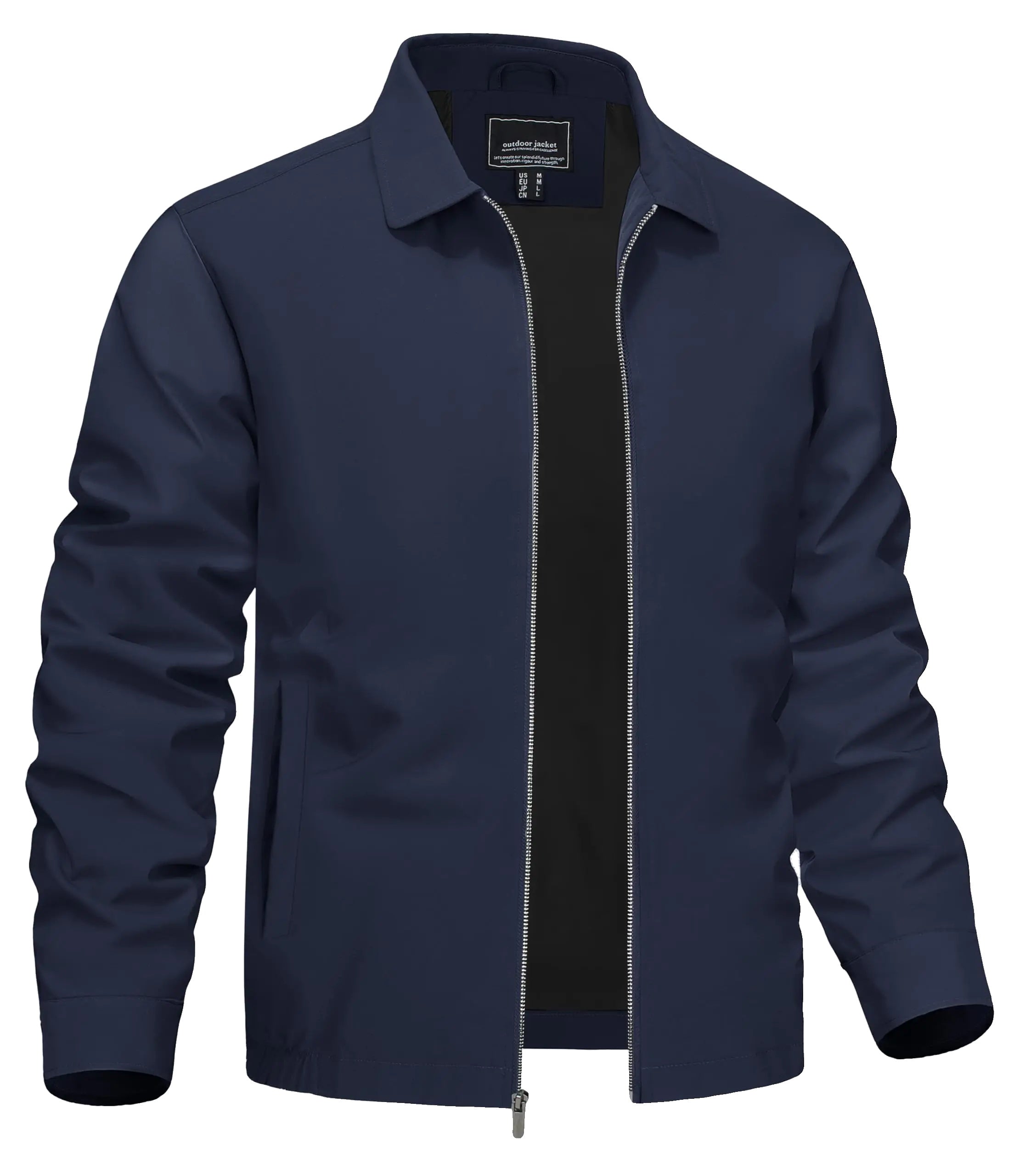 Variant image for Urban Voyager - Men's Lightweight Bomber Jacket with Zipper Pockets-59
