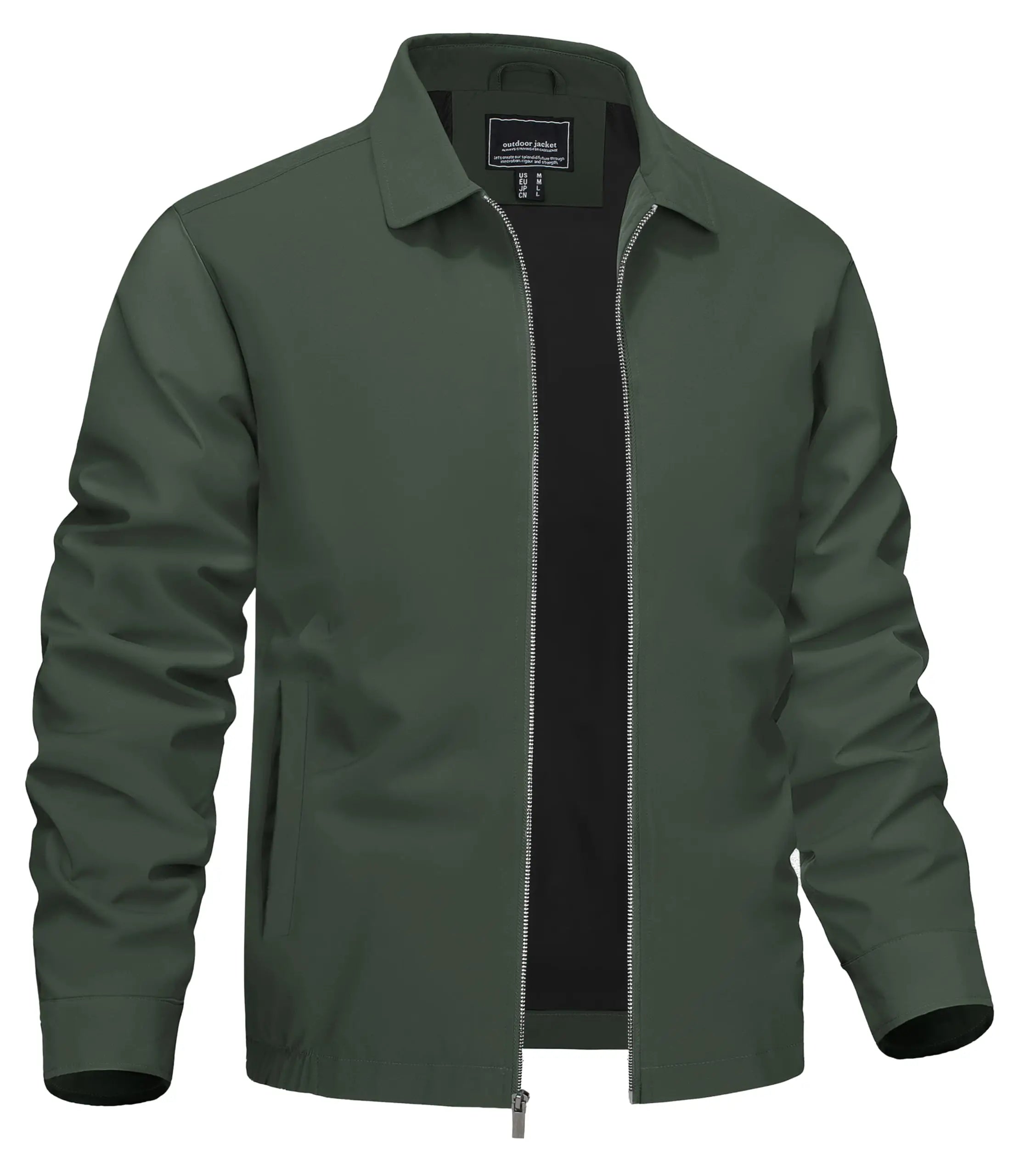 Variant image for Urban Voyager - Men's Lightweight Bomber Jacket with Zipper Pockets-60