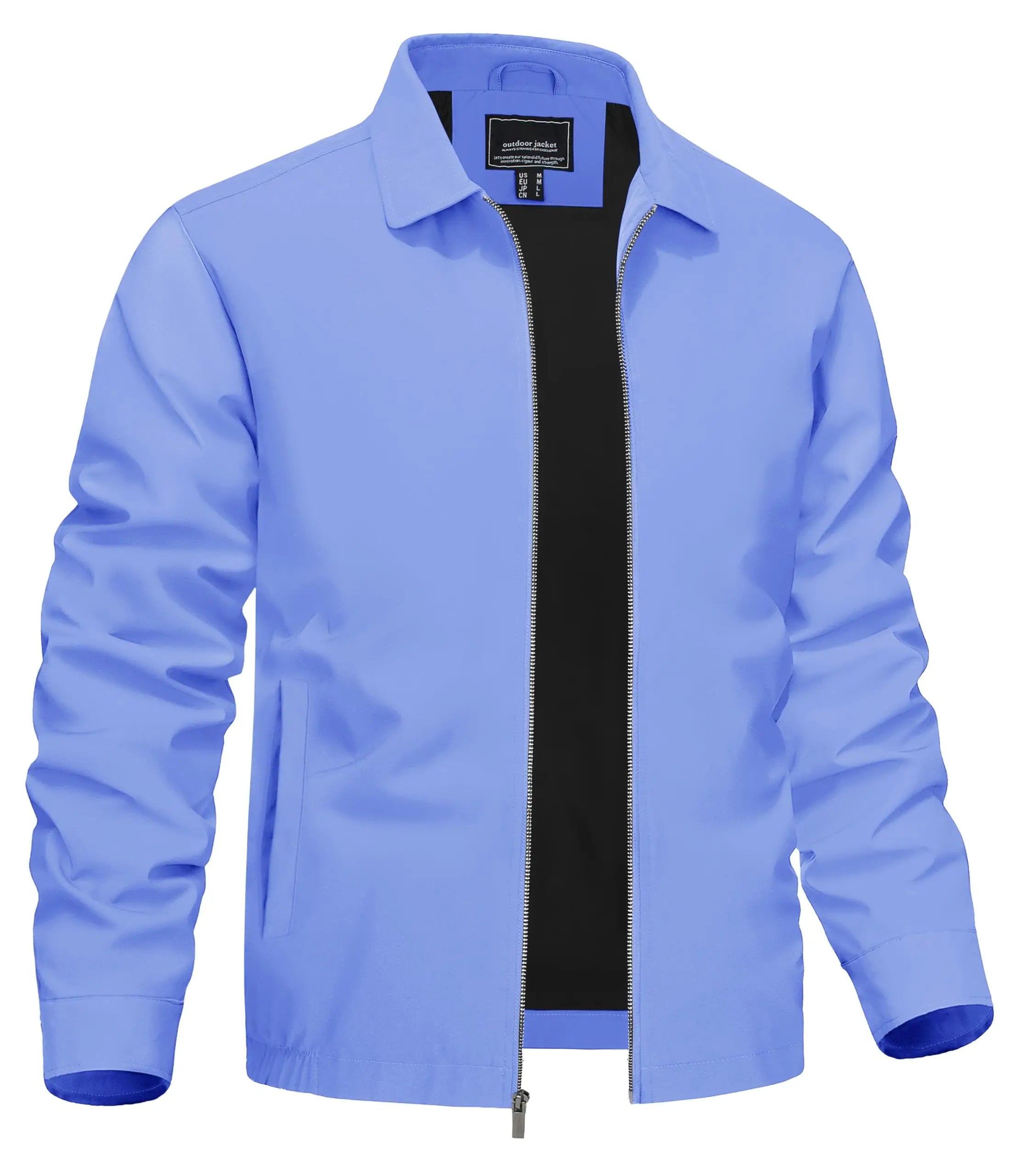 Variant image for Urban Voyager - Men's Lightweight Bomber Jacket with Zipper Pockets-55