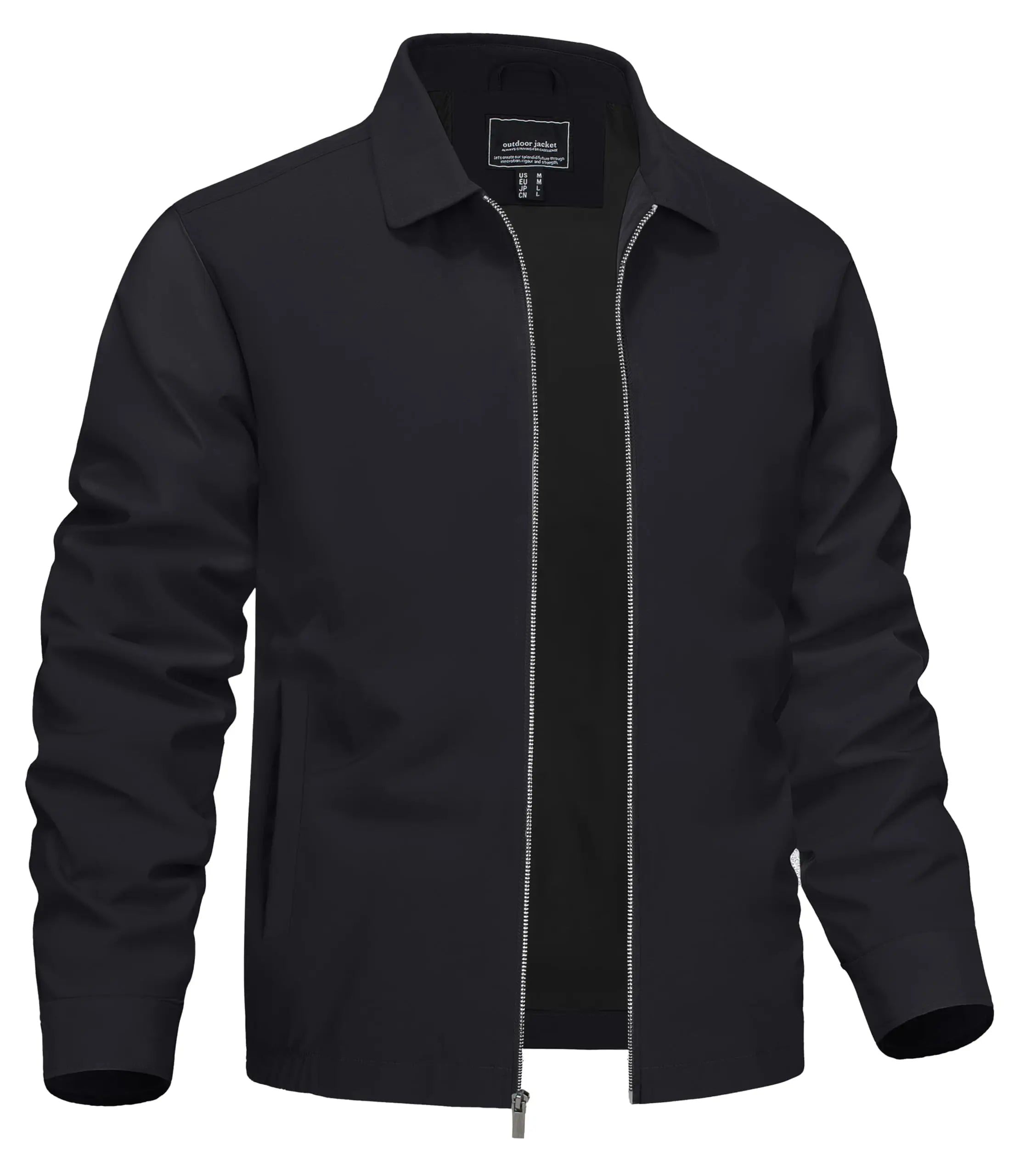 Variant image for Urban Voyager - Men's Lightweight Bomber Jacket with Zipper Pockets-57