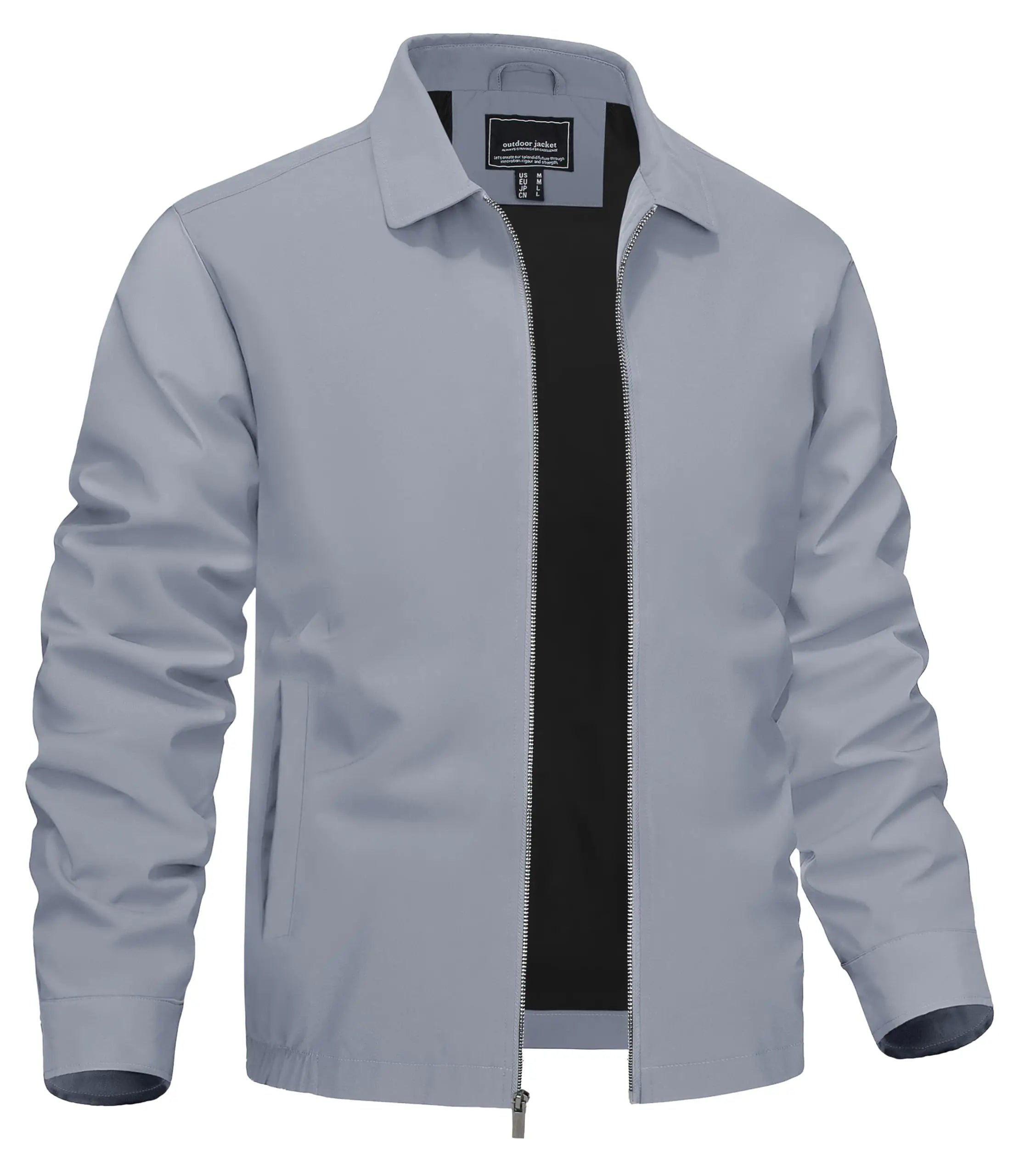 Variant image for Urban Voyager - Men's Lightweight Bomber Jacket with Zipper Pockets-47