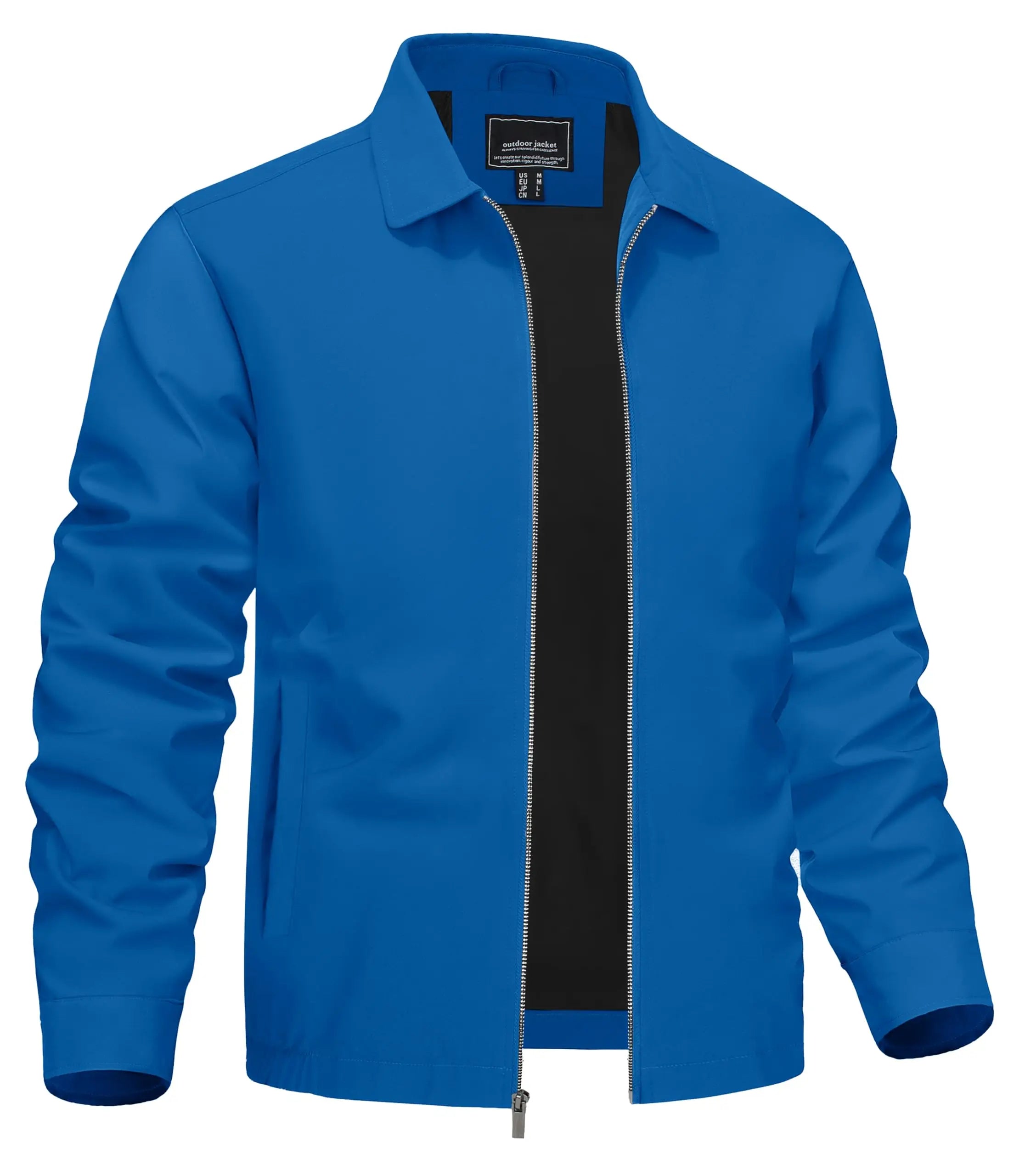 Variant image for Urban Voyager - Men's Lightweight Bomber Jacket with Zipper Pockets-36
