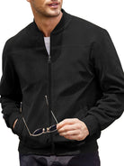 Variant image for Urban Edge - Men's Velvet Bomber Jacket for Casual Style-30