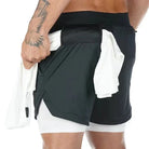 Variant image for FitPro - Men's Gym Shorts with Double Layer Design-9