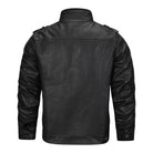 Rebel Gear - Men's Black Leather Jacket for Stylish Winter Wear-2