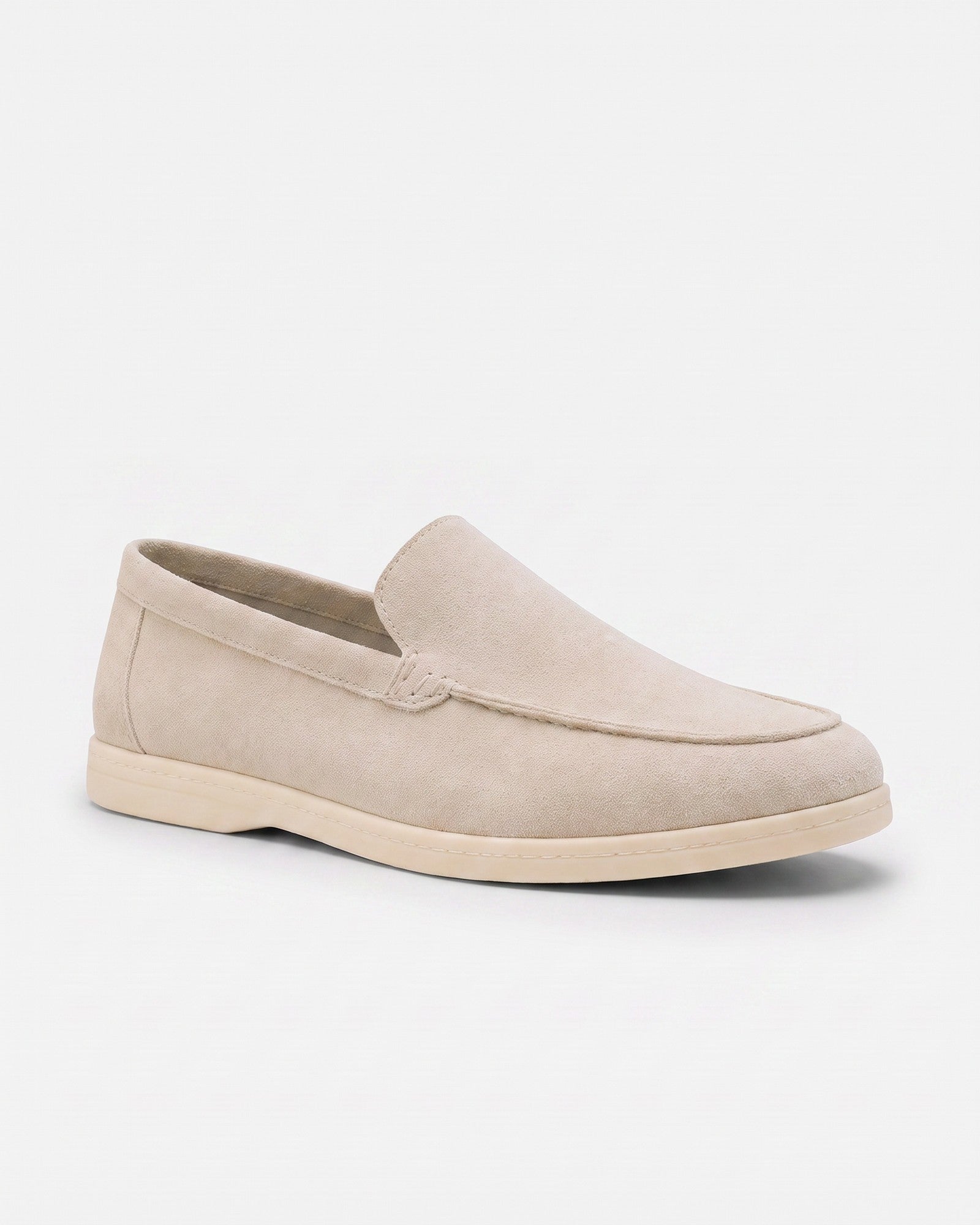 Men's Luxury Suede Loafers - Beige