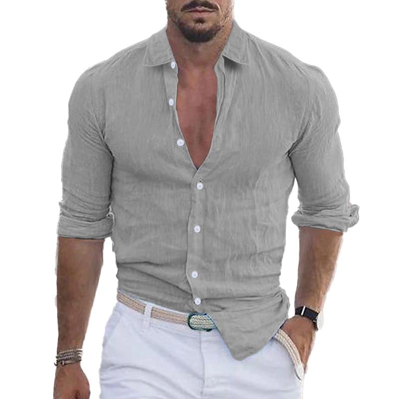 Bennett-Linen Men's Shirt - Lightweight Button-Up 1