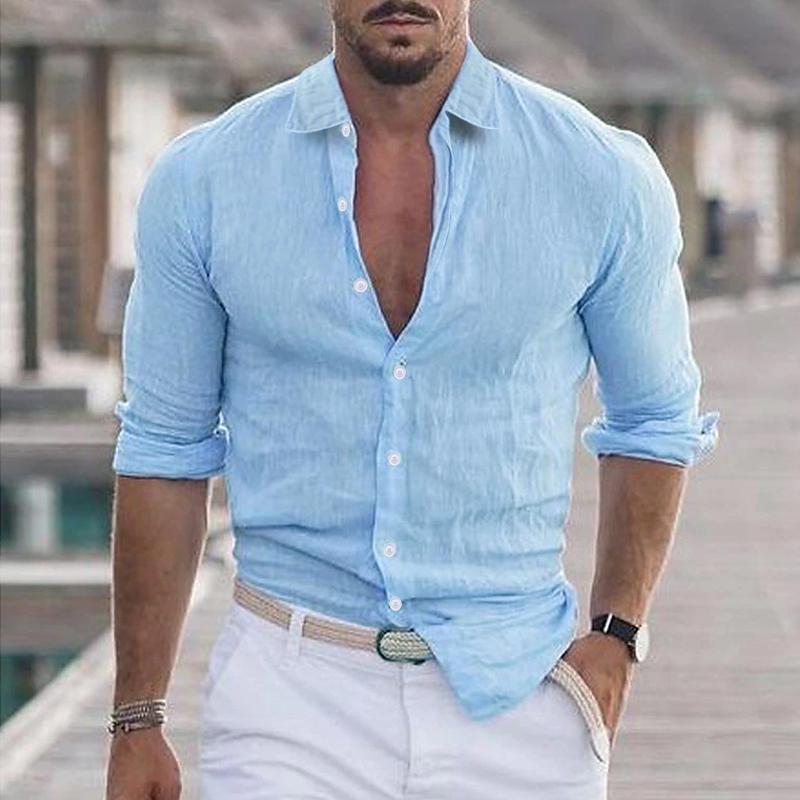Bennett-Linen Men's Shirt - Lightweight Button-Up 2
