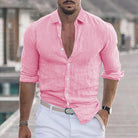 Bennett-Linen Men's Shirt - Lightweight Button-Up 7