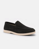 Men's Luxury Suede Loafers - Black