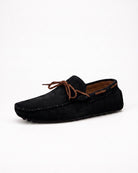 Men's Suede Driving Loafers - Premium Style & Comfort - Black