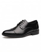 Men's Classic Derby Shoes - Formal Style & Comfort - Black
