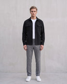Men's Lightweight Casual Jacket for Everyday Wear on model - Black