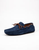 Men's Suede Driving Loafers - Premium Style & Comfort - Blue