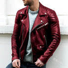 Variant image for Revamped Style - Black Leather Jacket for Men, Premium Biker Look-7