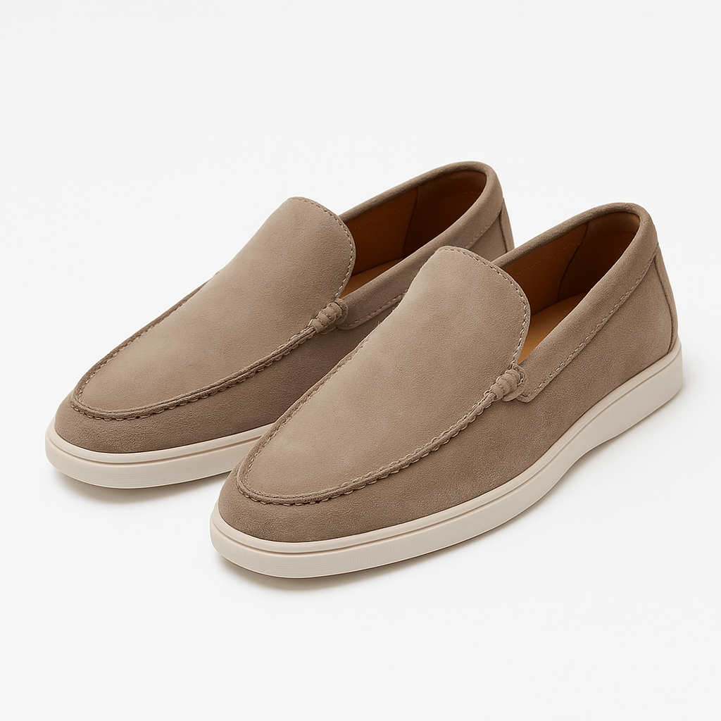 Giviny-Mens Suede Loafers - Classic Black Style 11