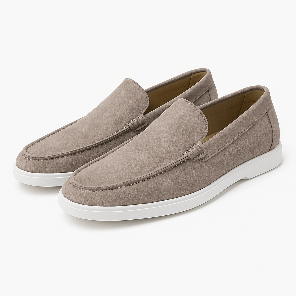 Giviny-Mens Suede Loafers - Classic Black Style 12