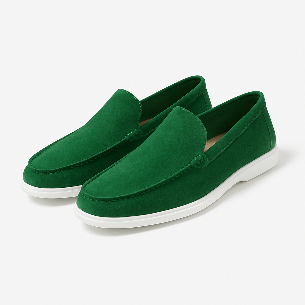 Giviny-Mens Suede Loafers - Classic Black Style 15