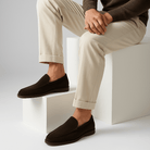 Giviny-Mens Suede Loafers - Classic Black Style 5