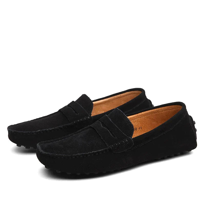 Hugo - Men's Brown Loafers, Penny Loafers Men 13