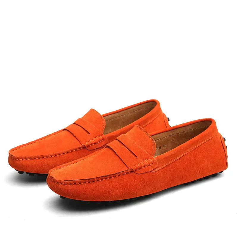 Hugo - Men's Brown Loafers, Penny Loafers Men 15