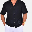Knit-Style Men's Shirt - Casual Elegance in Comfort 1