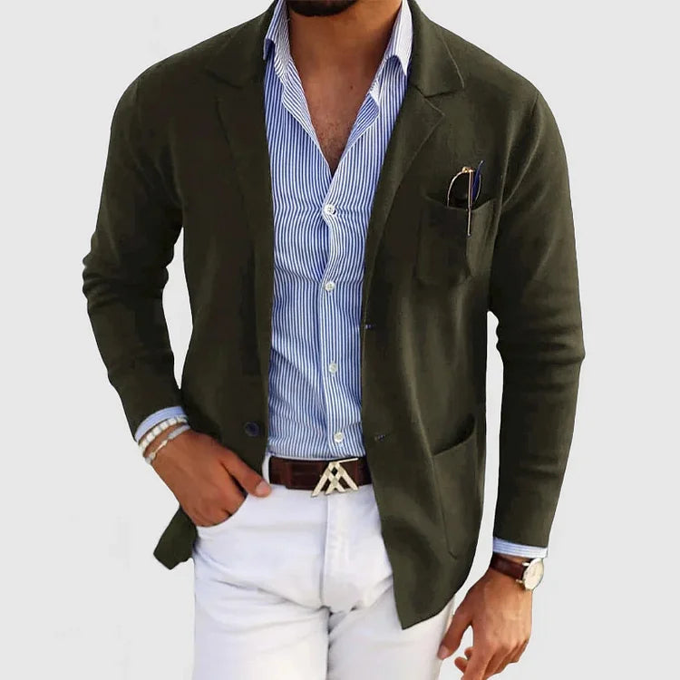 Knit- Men's Casual Blazer Jacket - Stylish & Comfortable 1