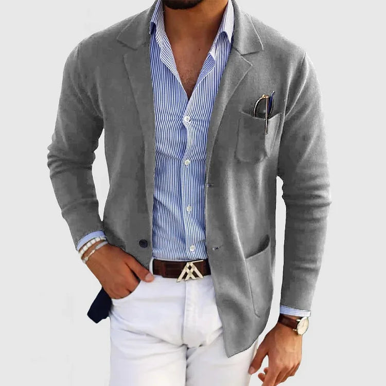 Knit- Men's Casual Blazer Jacket - Stylish & Comfortable 4