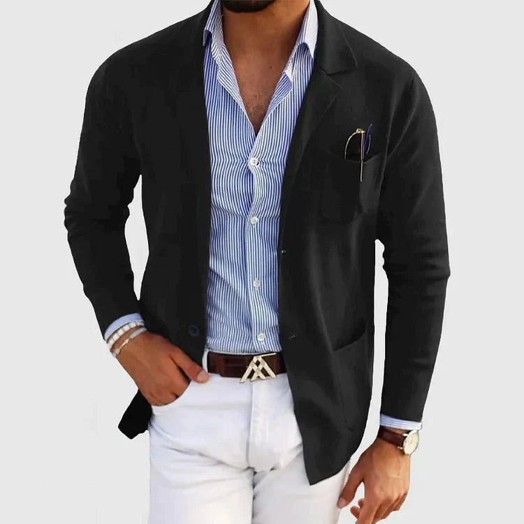 Layla-Grey Men's Blazer Jacket for Casual Elegance 4