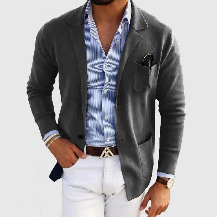 Layla-Grey Men's Blazer Jacket for Casual Elegance 5