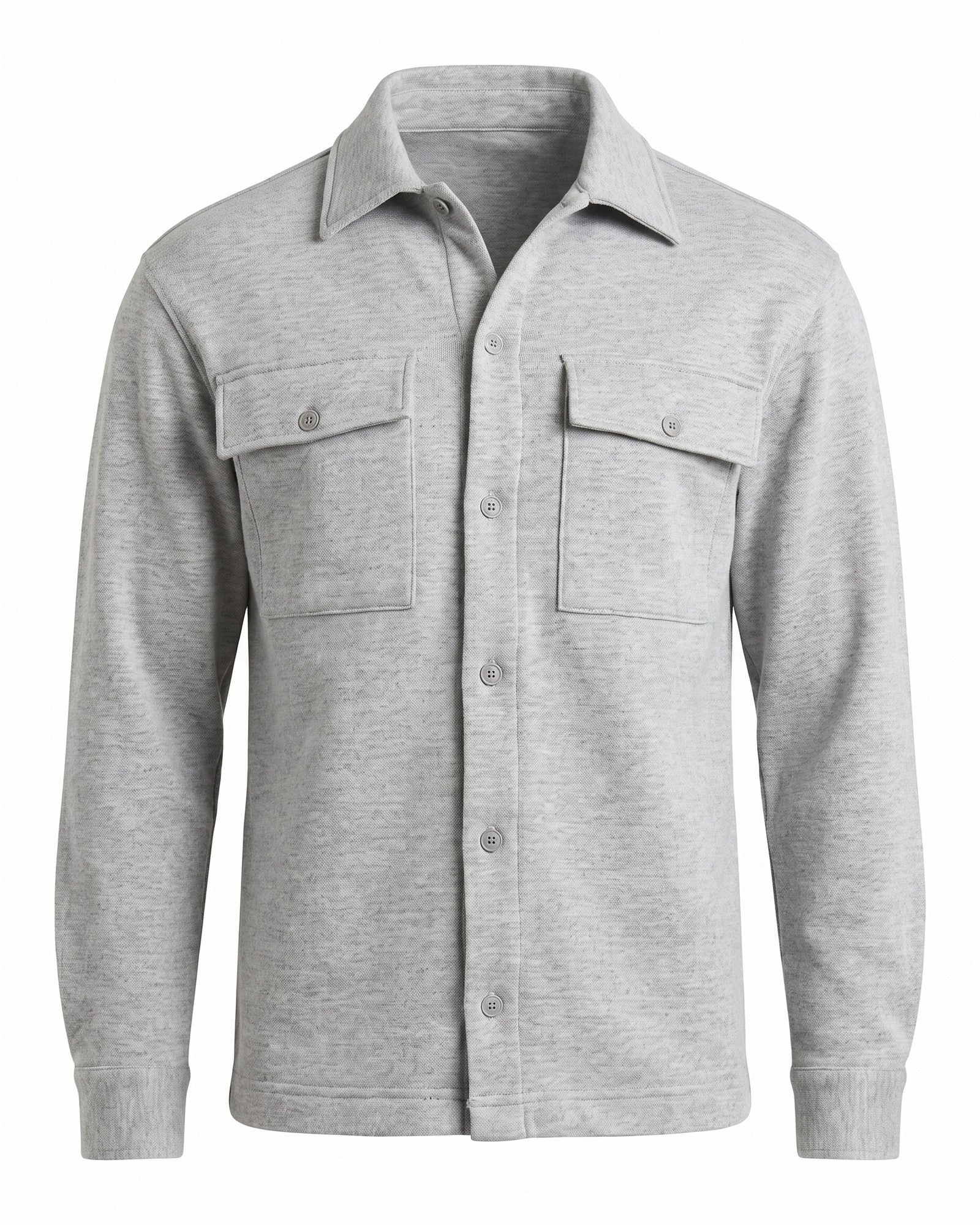Men's Lightweight Casual Jacket for Everyday Wear - Light Grey