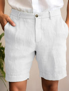 Lino - Men's Linen Casual Summer Shorts, Lightweight 0
