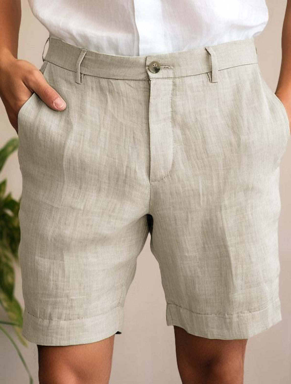 Lino - Men's Linen Casual Summer Shorts, Lightweight 2