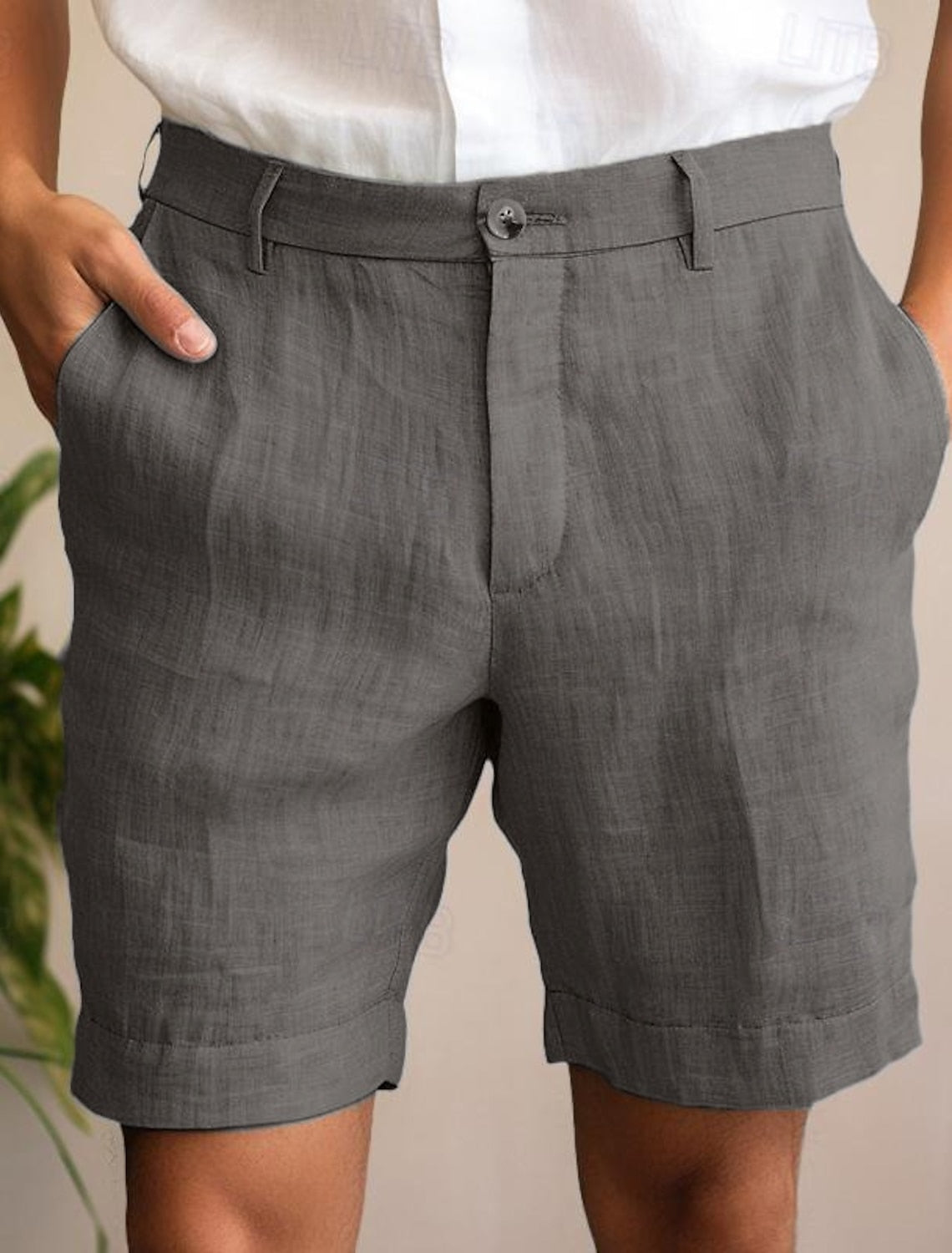 Lino - Men's Linen Casual Summer Shorts, Lightweight 4