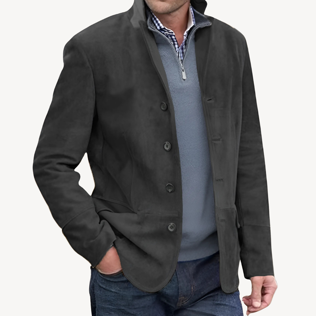 Loravelle - Men's Grey Blazer Jacket for Casual Style 3