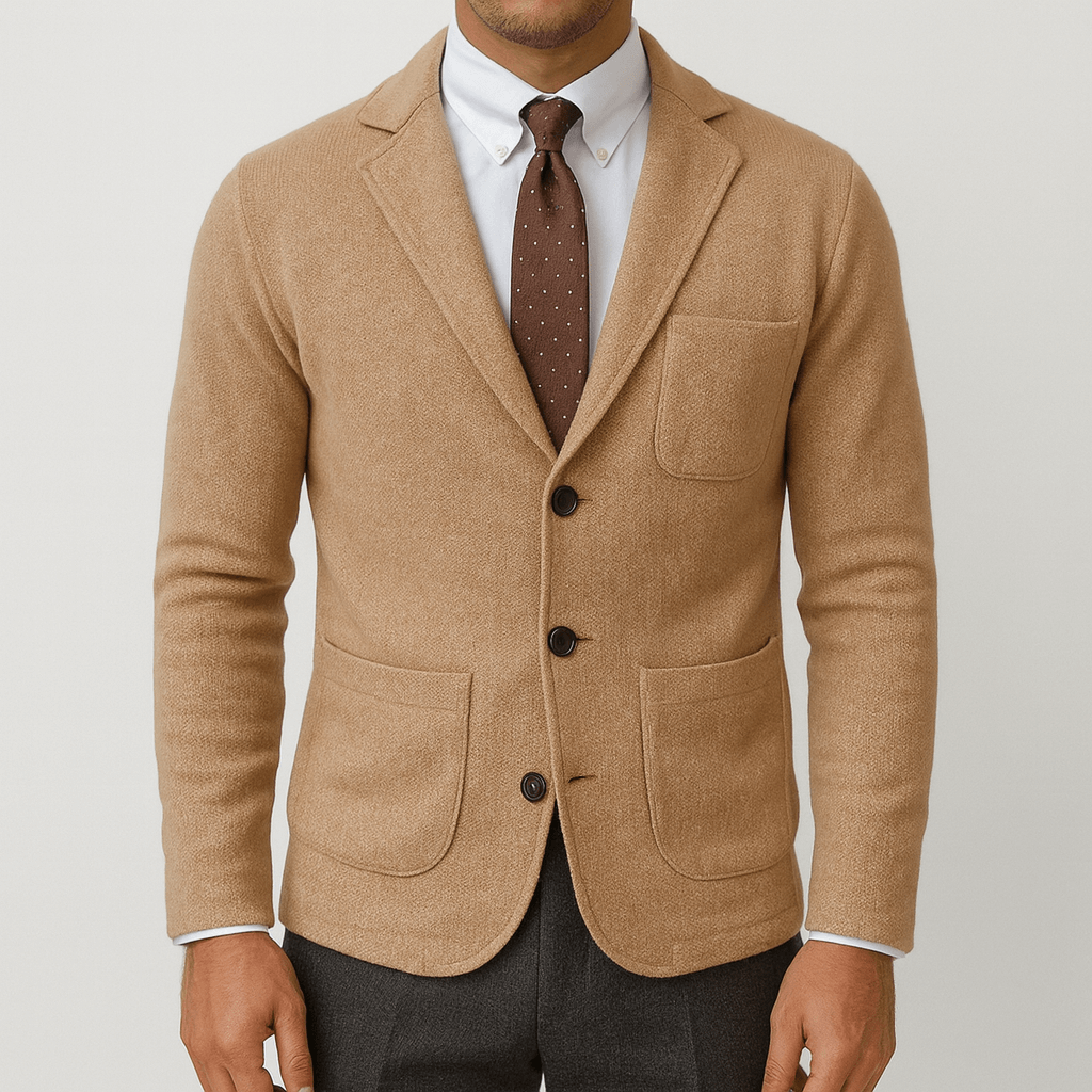 Luxe-Cardigan Men's Slim Fit Layering Essential 0