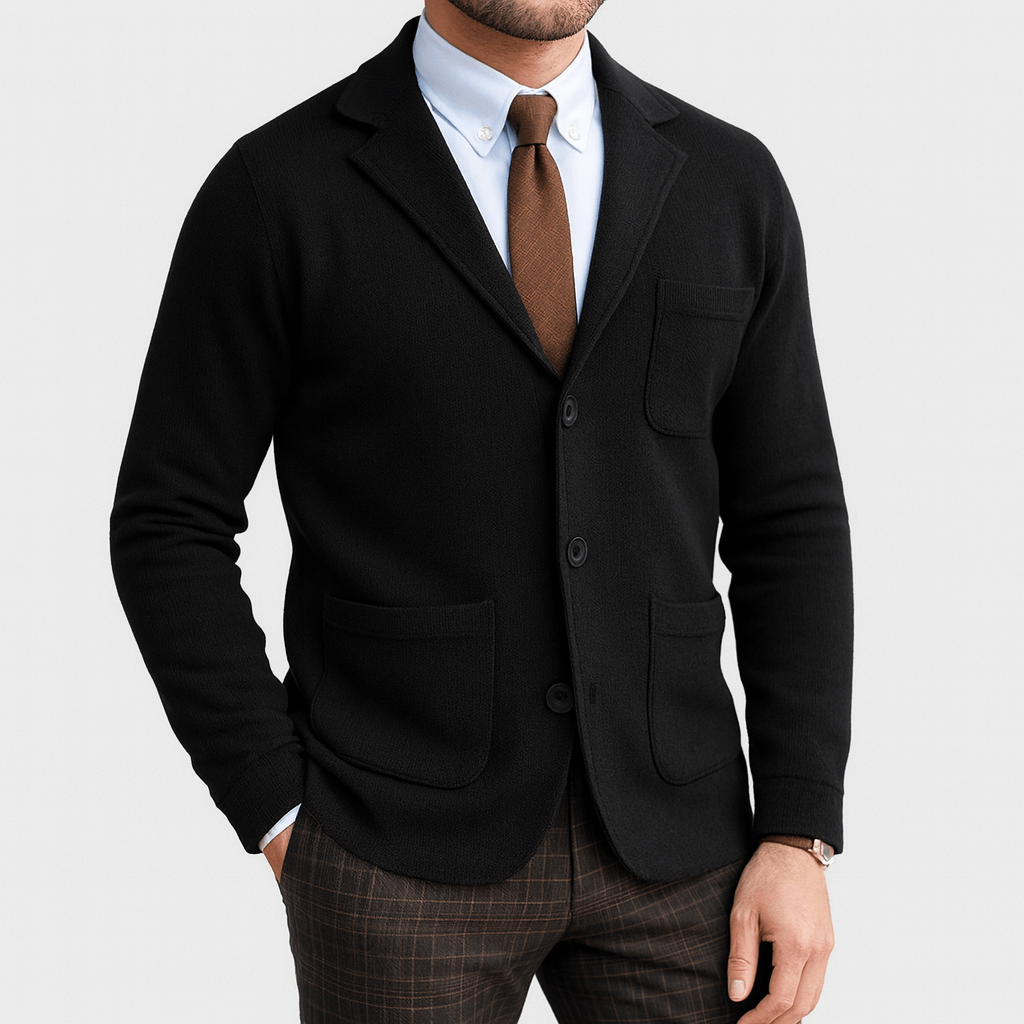 Luxe-Cardigan Men's Slim Fit Layering Essential 4