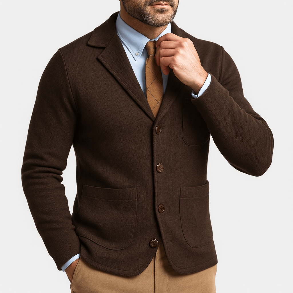 Luxe-Cardigan Men's Slim Fit Layering Essential 6