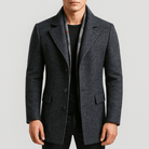 Luxe-Mens Overcoat Wool Blend Winter Coat 1