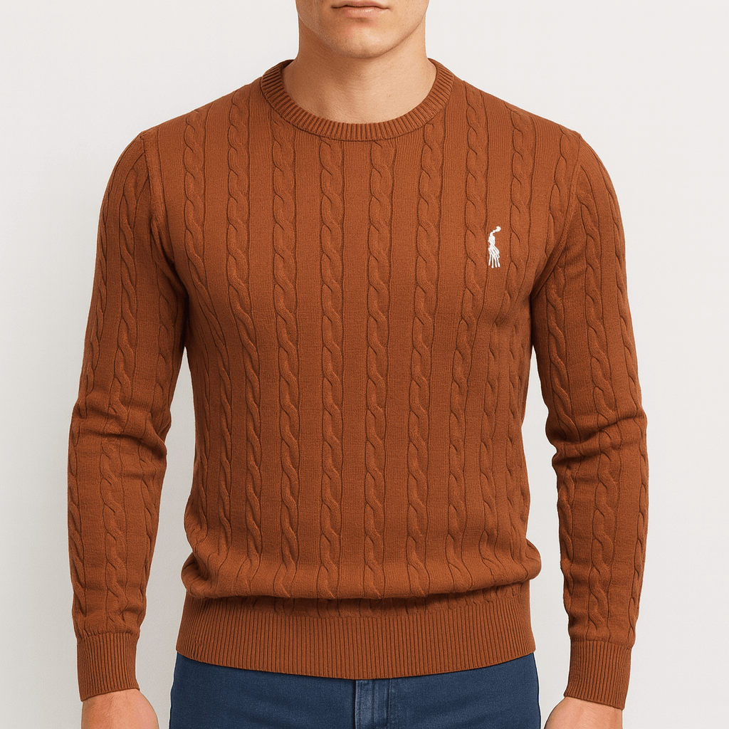 Luxe - Men's Cable Knit Sweatshirt for All Seasons 1