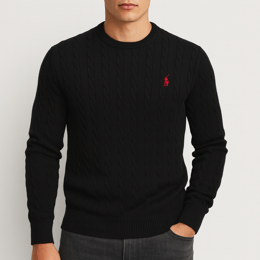 Luxe - Men's Cable Knit Sweatshirt for All Seasons 2
