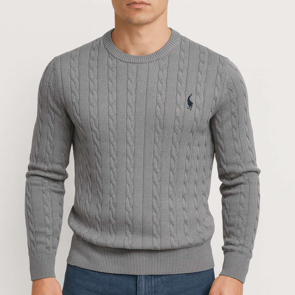 Luxe - Men's Cable Knit Sweatshirt for All Seasons 3
