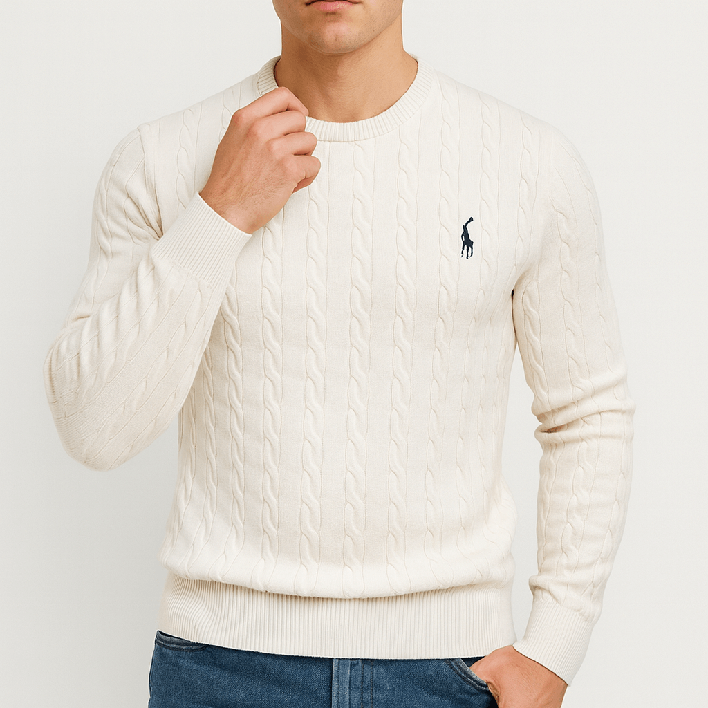 Luxe - Men's Cable Knit Sweatshirt for All Seasons 5