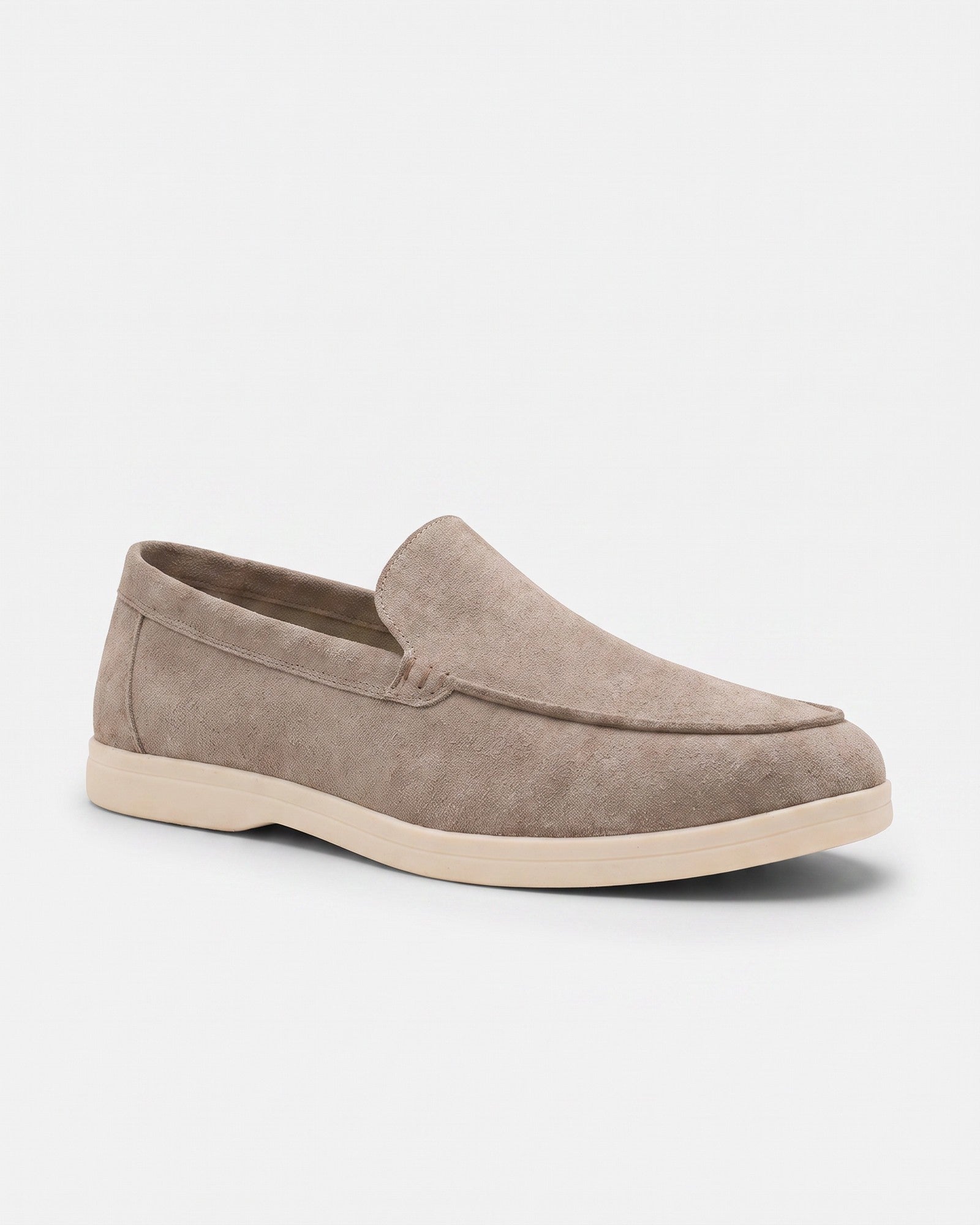 Men's Luxury Suede Loafers - Mocha