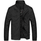 Variant image for Modern Men's Summer Jacket with Zippered Collar - Lightweight Style-13
